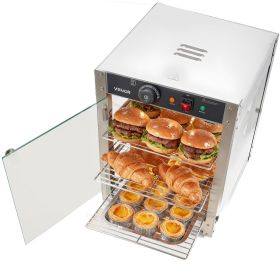 VEVOR 3-Tier Commercial Food Warmer Display, 800W Food Display Warmer with LED Light, Adjustable Shelf and Stainless Steel Frame