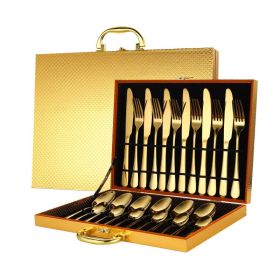 High-end tableware 24 piece set (Option: Gold)