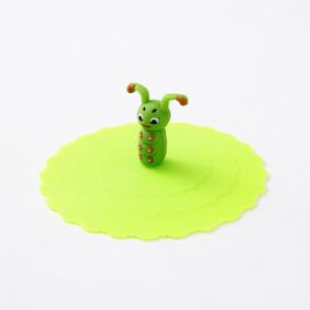 1pc Creative Silicone Cup Cover With Leak-proof And Dustproof Design; Suitable For Ceramic Tea Cup And Water Cup; Sealed Bowl Lid For Multi-purpo (Color: Green + Sugar Baby)