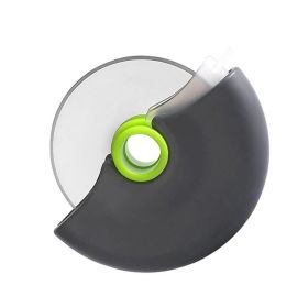 1pc Stainless Steel Round Wheel Cutter With Lid For Cake; Bread; And Pies - Kitchen Baking Tool With Roulette Roller; Suitable For Home Kitchen B (Color: Green)