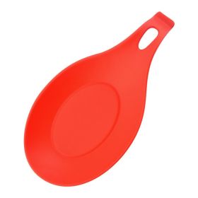 Silicone Spoon Mat Easy To Clean Kitchen Mat Shelf Mat Heat Insulation (Option: red)